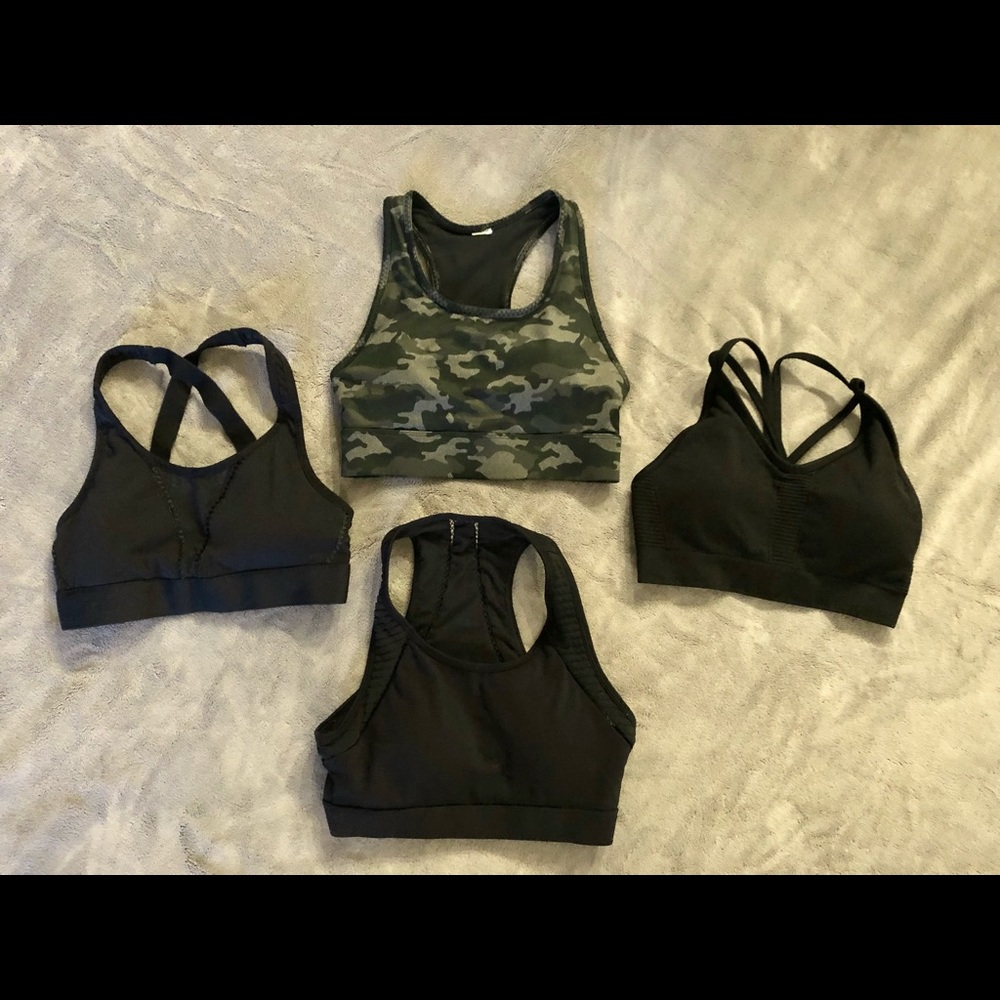 Fabletics sports bra bundle 4 sports bras size S